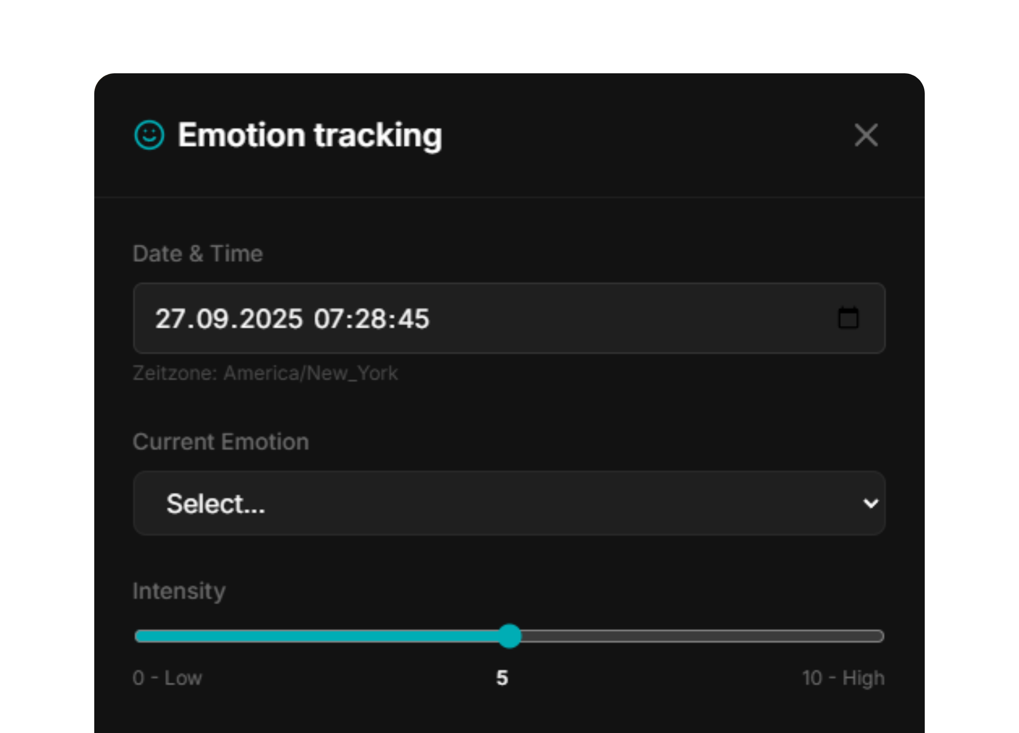 Emotion Tracking Modal